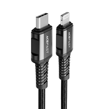 Acefast kabel MFI USB Typ C - Lightning 1,2m, 30W, 3A czarny (C1-01 black) - Acefast