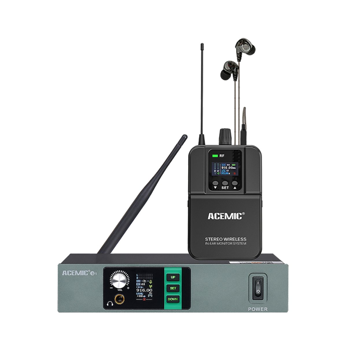 Acemic ACEMIC S1 Bezprzewodowy system monitoringu dousznego - Inna marka ...