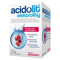 Acidolit Elektrolity smak malinowy, 10 saszetek Polpharma