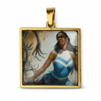 Acrobatic Cheerleader | 4 cm | Metal Szkło | Brelok Zawieszka | Magic The Gathering Inna marka