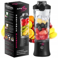 ActivePlus przenośny turystyczny bezprzewodowy blender kielichowy 600ML oryginalny  350 W | czarny NA PREZENT