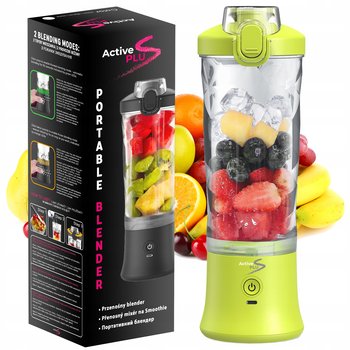 ActivePlus przenośny turystyczny bezprzewodowy blender kielichowy 600ML oryginalny 350 W | zielony NA PREZENT - ActivePlus