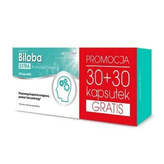 Activlab Pharma Biloba Extra, suplement diety, 60 kapsułek - Activlab