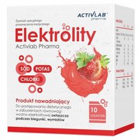 Activlab Pharma Elektrolity Produkt Nawadniający Truskawka 10 saszetek Activlab