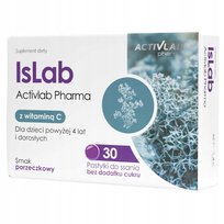 Activlab Pharma IsLab Witamina C Porost Islandzki 30 pastylek do ssania Activlab