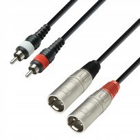Adam Hall K3Tmc0300 Kabel 2 X Rca Na 2 X Xlr M, 3M Adam Hall