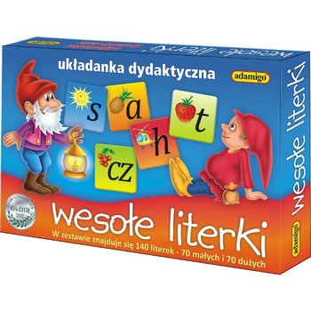 Adamigo, gra edukacyjna Układanka Wesołe Literki - Adamigo