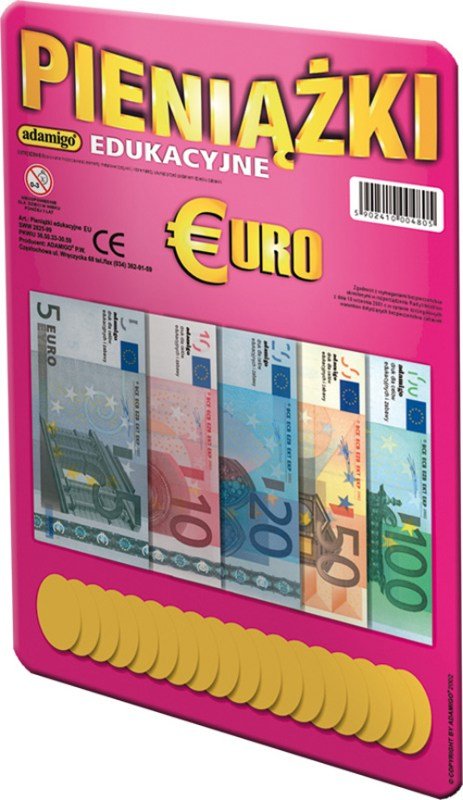 Adamigo, zestaw edukacyjny Pieniądze: Euro