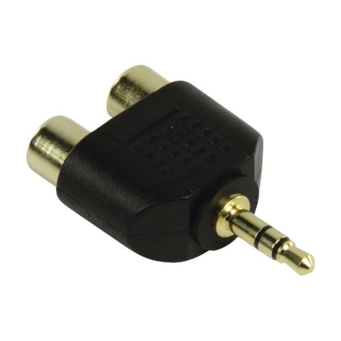 Adapter 2x RCA żeński na męski jack 3,5 mm - Inna marka | Sklep EMPIK.COM