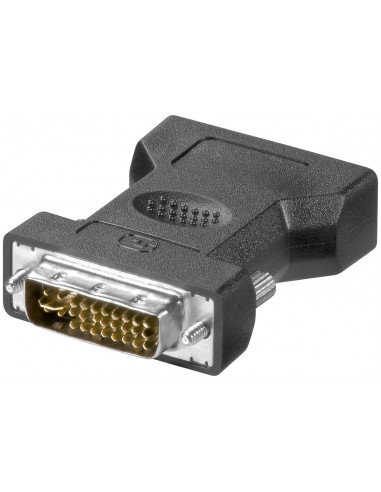 Фото - Інші електротовари Goobay Adapter analogowy DVI-I/VGA, pozłacany - Połączenie typu Wtyk DVI-I Dual L 