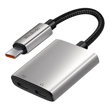 Adapter audio 2w1 USB-C do 2x USB C Mcdodo CA-5570 - Mcdodo