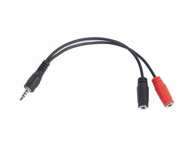 Adapter audio 3.5 mm - 2 x audio 3.5 mmm GEMBIRD, 0.2 m