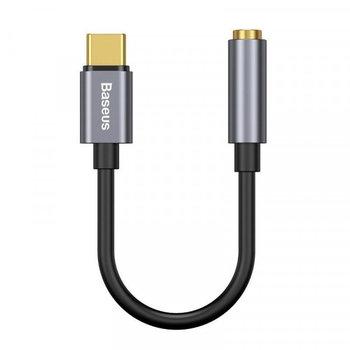 Adapter audio Baseus L54 USB-C + mini jack 3,5mm (szary) - Baseus