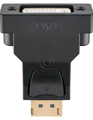 Zdjęcia - Pozostałe artykuły elektryczne Goobay Adapter DisplayPort/DVI-D 1.1, pozłacany - Wersja kolorystyczna Czarny 