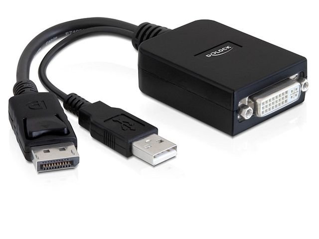 Adapter DisplayPort/USB - DVI-I DELOCK 61855