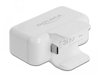 Adapter do ładowarki sieciowej Apple DELOCK 64080, 1 x USB-C PD/2 X USB-A 3.0, 1 x HDMI, 1.5 A - Delock