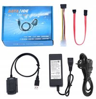 Adapter Dysk SATA ATA IDE 2.5 3.5 SATA USB 2,5" 3,5" dysków mocny zasilacz 2,5A Anytech