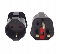ADAPTER GNIAZDO PL NA WTYK US UK PRZEJŚCIÓWKA ZASILANIA Z BEZPIECZNIKIEM Inna marka