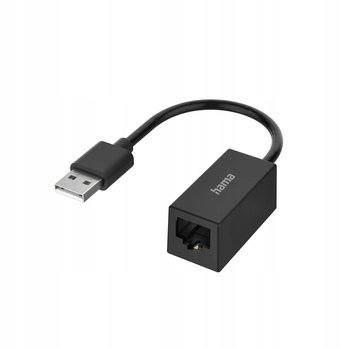Adapter Hama USB 2.0 - Ethernet 10 / 100 Mbps czarny - Hama Polska