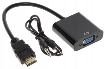 Adapter HDMI do VGA Dsub + Audio Konwerter Kabel - Anytech.pl