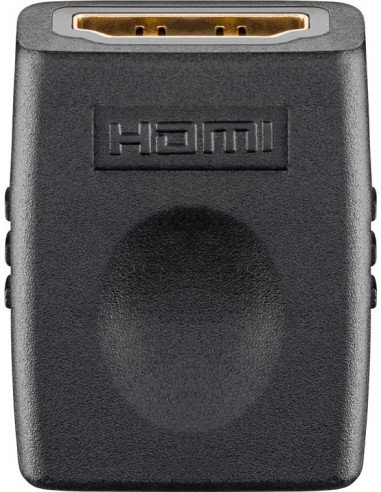 Фото - Інші електротовари Goobay Adapter HDMI™, pozłacany - Wersja kolorystyczna Czarny 