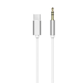 Adapter HF/audio USB-C do Jack 3,5mm biały kabel (męski) - Inny producent