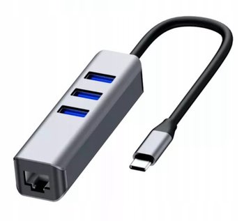 Adapter HUB Karta Sieciowa USB-C Ethernet Gigabit RJ45 LAN OTG 3x USB 3.0 - Inny producent