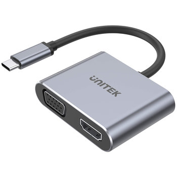 Adapter Hub Unitek Na Usb-C Hdmi Vga Pd 100W Usb A - Unitek