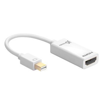 Adapter j5create mini DisplayPort to 4K HDMI Adapter (miniDP m - 4K HDMI f 125mm; kolor biały) JDA159-N - j5 Create