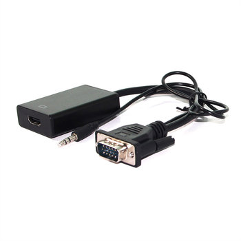 Adapter kablowy VALUE, VGA + audio do HDMI, 0,15 m - Value