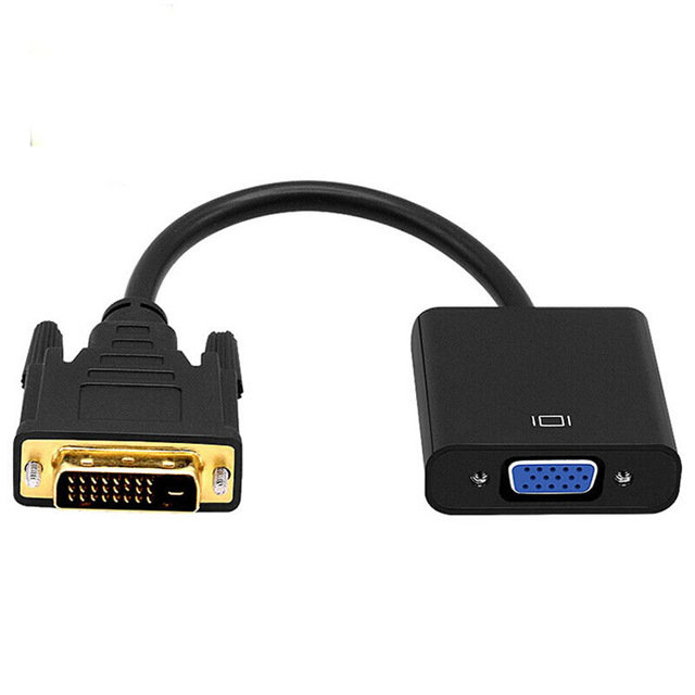 Zdjęcia - Kabel Adapter Konwerter DVI-D 24+1 do VGA Przejściówka