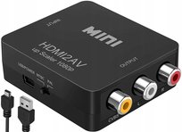 ADAPTER KONWERTER HDMI 1080p DO AV 3xRCA CVBS CINCH