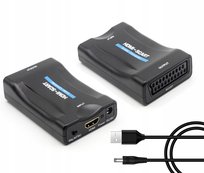 Adapter Konwerter HDMI 1080P na SCART Audio Wideo