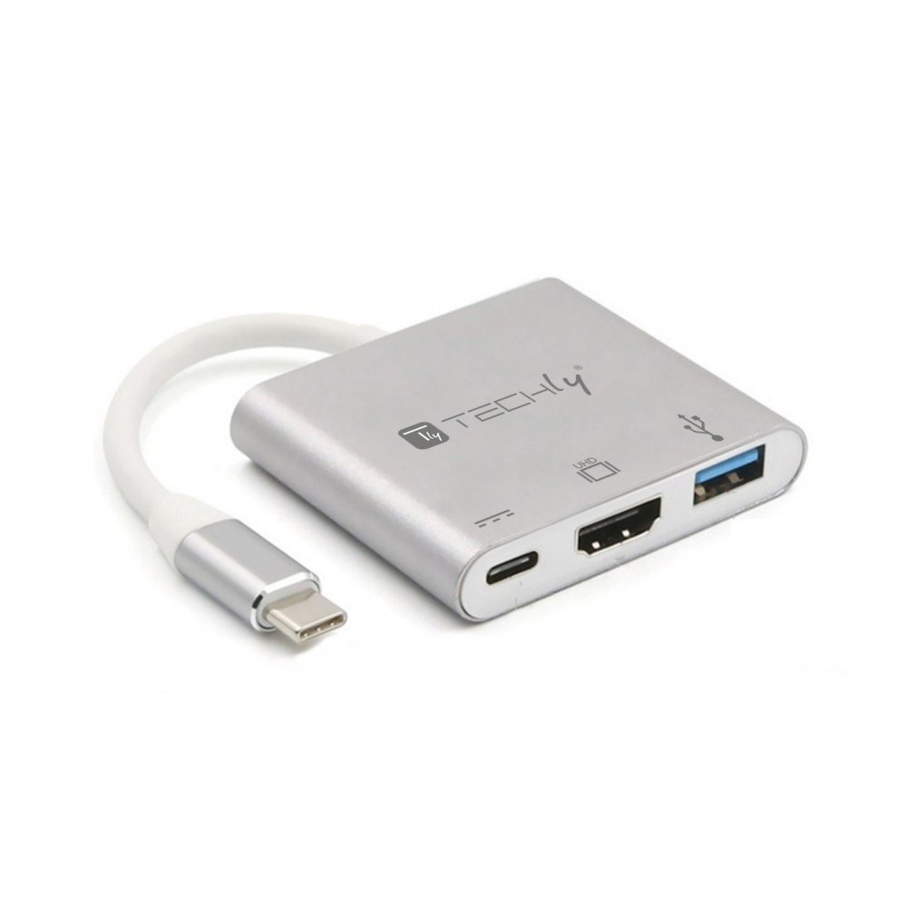 Фото - Інша аудіотехніка TECHLY Adapter / Konwerter  USB-C Multiport na HDMI / USB-A 3.0 / USB-C PD 