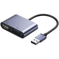 ADAPTER KONWERTER USB 3.0 DO HDMI VGA JACK PRZEJŚCIÓWKA KABEL ROZDZIELACZ