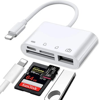 Adapter Lightning czytnik kart SD MicroSD USB 3.0 - Tradebit
