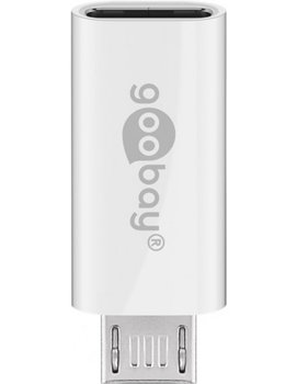 Adapter Micro-USB/USB-C™ USB OTG Hi-Speed Adapter do podłączenia kabli ładowania - Wersja kolorystyczna Biały - GOOBAY