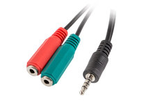 Adapter minijack mm 4-pin - jack mini 3.5mm LANBERG Lanberg