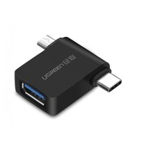 Adapter OTG 2w1 UGREEN USB 3.0 do USB-C  i micro-USB uGreen