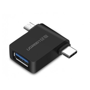 Adapter OTG 2w1 UGREEN USB 3.0 do USB-C  i micro-USB - uGreen