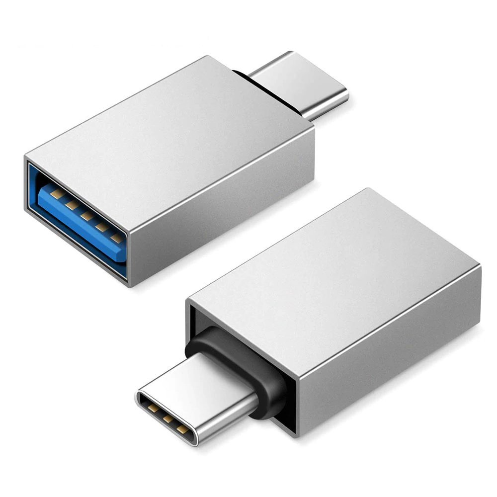 Zdjęcia - Kabel Adapter OTG Przejściówka USB 3.0 do USB-C/Type-C (Silver)
