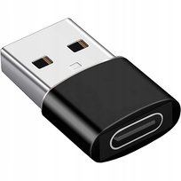 ADAPTER OTG PRZEJŚCIÓWKA USB TYPU-C DO USB-A CZARNA SOLDINA