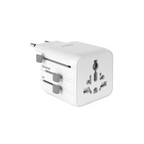 Adapter podróżny uniwersalny przejściówka do gniazdek elektrycznych EU UK US AUS - biały Inny marka