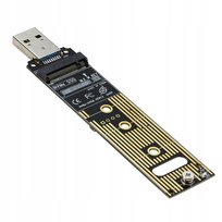 Adapter przejściówka do dysku M.2 NVME i USB 3.1 Gen2 10Gbps z termopadem