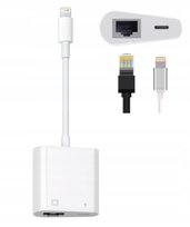 Adapter Przejściówka Kabel Lightning Ethernet Rj45 LAN iPhone iPad