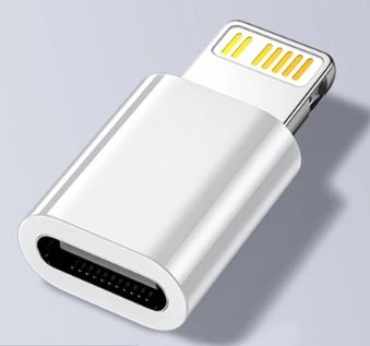 Adapter Przejściówka Typ USB C do iPhone Lightning biała - Inny producent