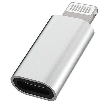 Adapter przejściówka USB-C Typ-C do Apple Lightning iPhone (Silver) - MFC