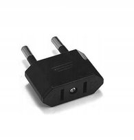 ADAPTER PRZEJŚCIÓWKA WTYCZKA USA - POLSKA CZARNA Black Stork