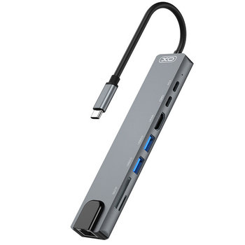 Adapter / Przejściówka Xo Hub Hub003 8W1 Srebrny - XO