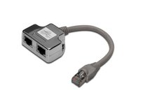 Adapter RJ-45 - 2 x gniazdo RJ45 DIGITUS DN-93904, 0.19 m Digitus